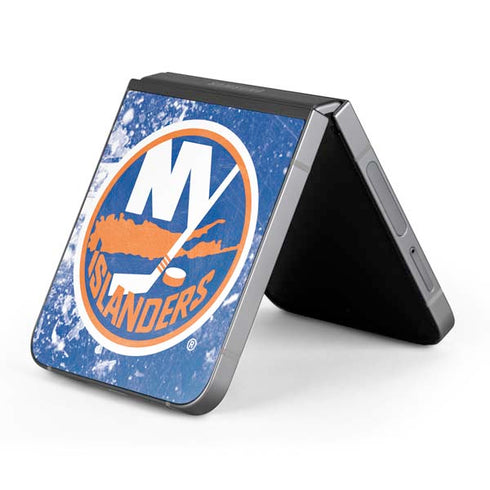NHL New York Islanders Frozen Galaxy Z Flip6 Skin