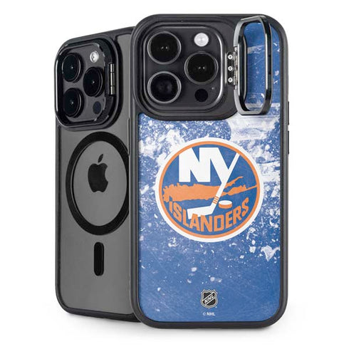 NHL New York Islanders Frozen iPhone 14 Pro Kickstand Case