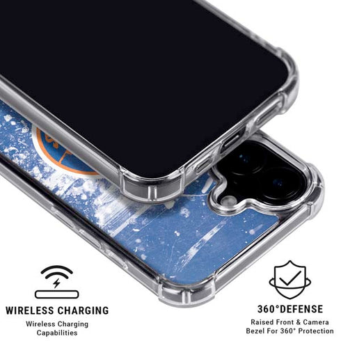 NHL New York Islanders Frozen iPhone 16 Plus Clear Case