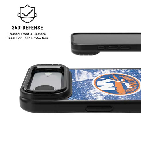 NHL New York Islanders Frozen iPhone 17 Air Kickstand Case