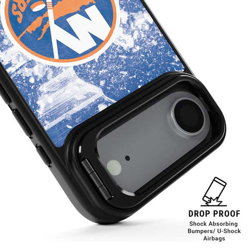 NHL New York Islanders Frozen iPhone 17 Air Kickstand Case