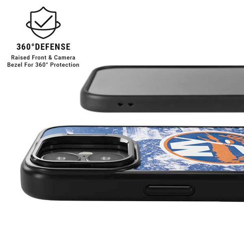 NHL New York Islanders Frozen iPhone 17 Kickstand Case