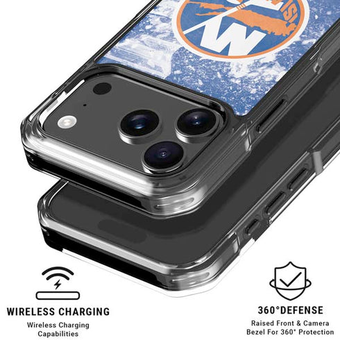 NHL New York Islanders Frozen iPhone 17 Pro Max Clear Case