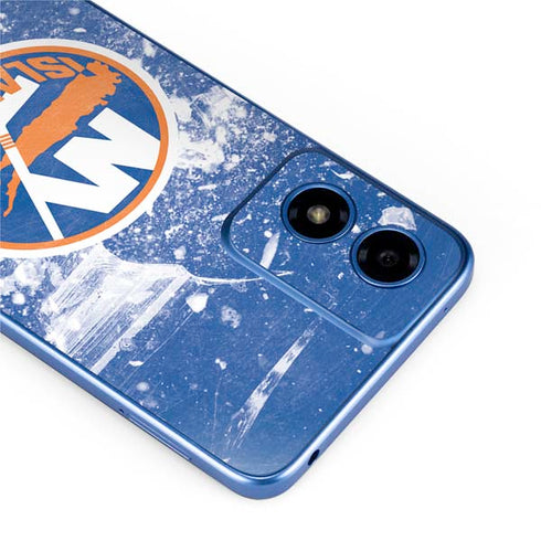 NHL New York Islanders Frozen Moto G Play 4G (2024) Skin