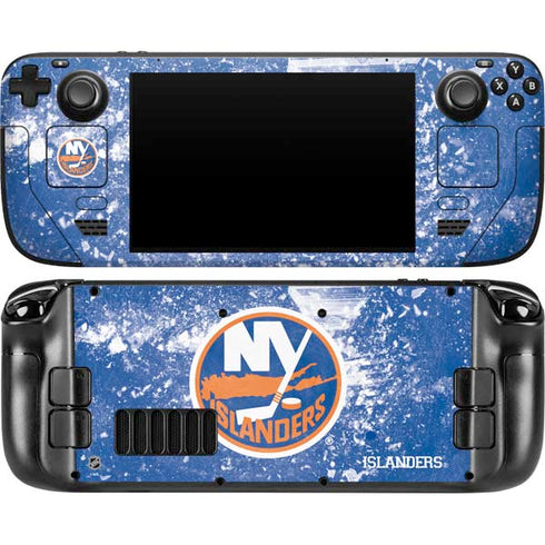 NHL New York Islanders Frozen Steam Deck Handheld Gaming Computer OLED Skin