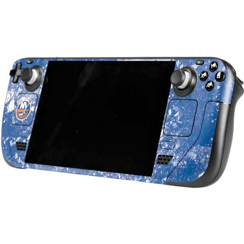 NHL New York Islanders Frozen Steam Deck Handheld Gaming Computer OLED Skin