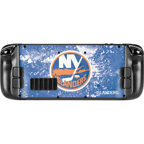 NHL New York Islanders Frozen Steam Deck Handheld Gaming Computer Skin