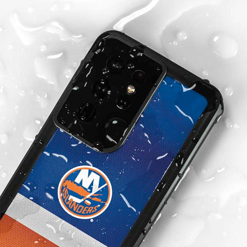 NHL New York Islanders Jersey Galaxy S24 Ultra Waterproof Case