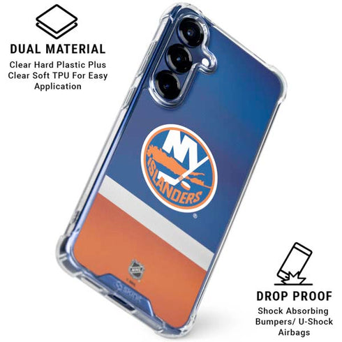 NHL New York Islanders Jersey Galaxy S25 Plus Clear Case