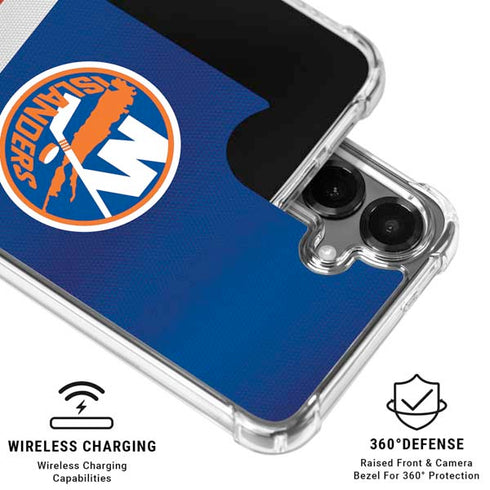 NHL New York Islanders Jersey Galaxy S26 Plus Clear Case