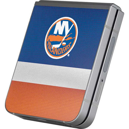NHL New York Islanders Jersey Galaxy Z Flip6 Skin
