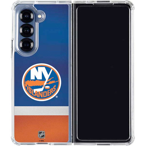 NHL New York Islanders Jersey Galaxy Z Fold6 Clear Case