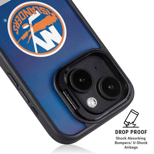NHL New York Islanders Jersey iPhone 15 Plus Kickstand Case