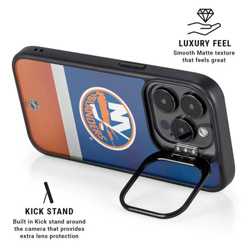 NHL New York Islanders Jersey iPhone 15 Pro Kickstand Case