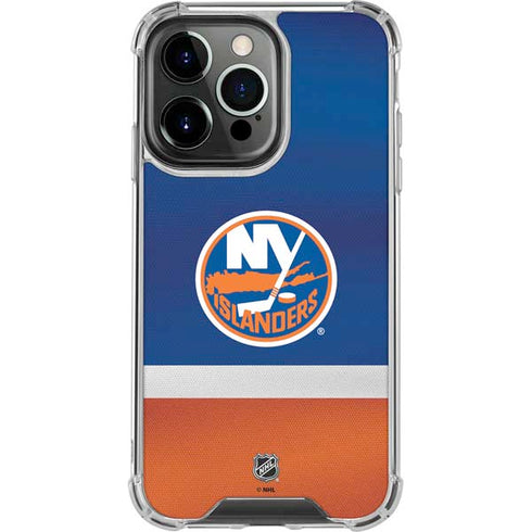NHL New York Islanders Jersey iPhone 16 Pro Max Clear Case