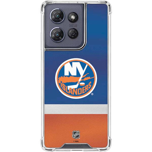 NHL New York Islanders Jersey Moto G Power 5G (2025) Clear Case