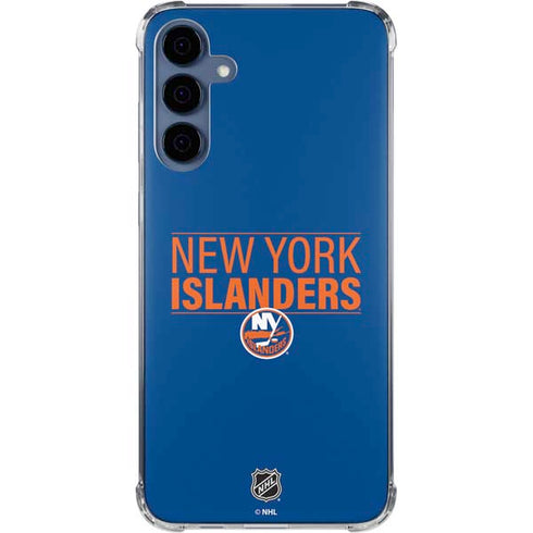 NHL New York Islanders Lineup Galaxy A55 5G Clear Case