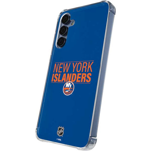 NHL New York Islanders Lineup Galaxy A55 5G Clear Case