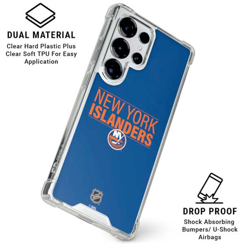 NHL New York Islanders Lineup Galaxy S26 Ultra Clear Case