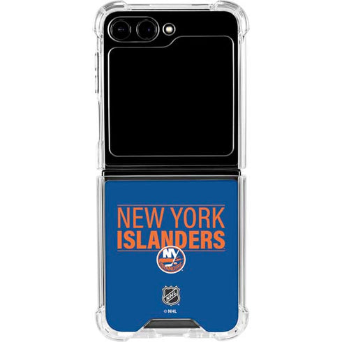 NHL New York Islanders Lineup Galaxy Z Flip6 Clear Case