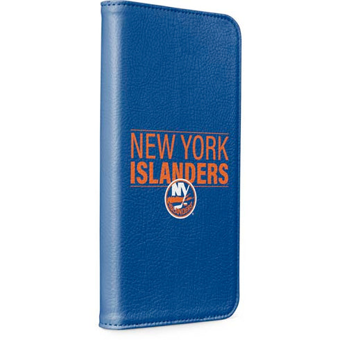 NHL New York Islanders Lineup iPhone 15 Plus Folio Case