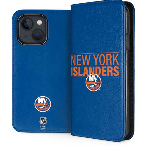 NHL New York Islanders Lineup iPhone 15 Plus Folio Case