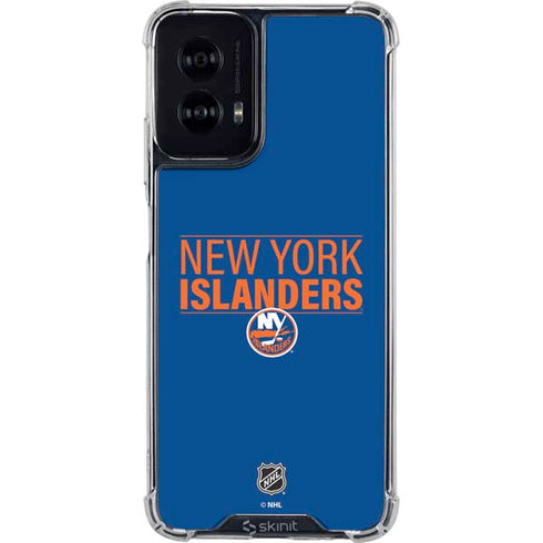NHL New York Islanders Lineup Moto G Power 5G (2024) Clear Case
