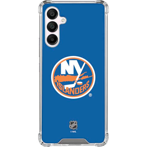 NHL New York Islanders Solid Background Galaxy A16 5G Clear Case