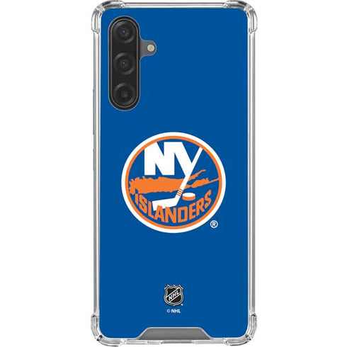 NHL New York Islanders Solid Background Galaxy A17 Clear Case