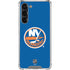 NHL New York Islanders Solid Background Galaxy S24 FE Clear Case