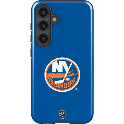 NHL New York Islanders Solid Background Galaxy S25 Impact Case