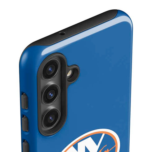 NHL New York Islanders Solid Background Galaxy S25 Impact Case