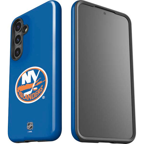 NHL New York Islanders Solid Background Galaxy S25 Impact Case