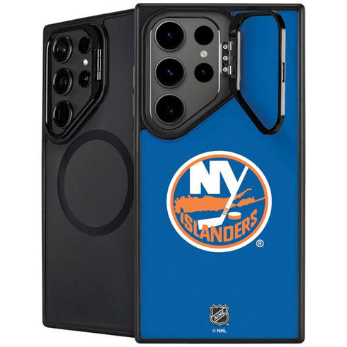 NHL New York Islanders Solid Background Galaxy S24 Ultra Kickstand Case