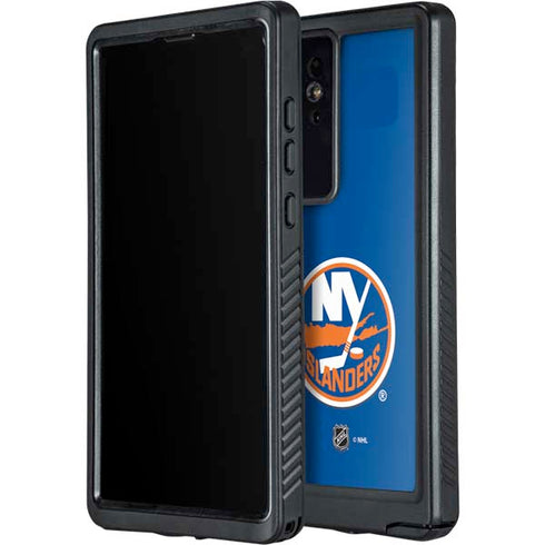 NHL New York Islanders Solid Background Galaxy S24 Ultra Waterproof Case