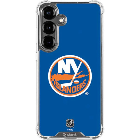NHL New York Islanders Solid Background Galaxy S26 Plus Clear Case