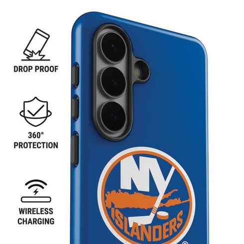 NHL New York Islanders Solid Background Galaxy S26 Plus Impact Case