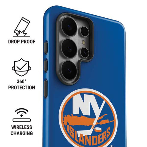 NHL New York Islanders Solid Background Galaxy S26 Ultra Impact Case