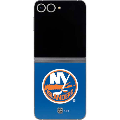 NHL New York Islanders Solid Background Galaxy Z Flip6 Skin