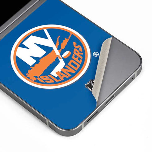 NHL New York Islanders Solid Background Galaxy Z Flip6 Skin