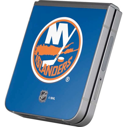 NHL New York Islanders Solid Background Galaxy Z Flip6 Skin