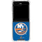 NHL New York Islanders Solid Background Galaxy Z Flip6 Clear Case