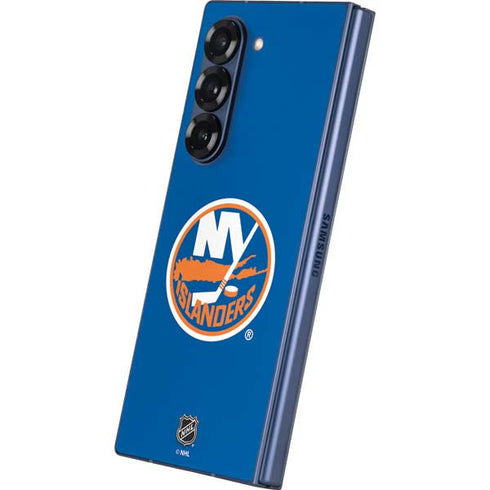 NHL New York Islanders Solid Background Galaxy Z Fold6 Skin