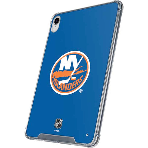 NHL New York Islanders Solid Background iPad 11th Gen (2025) Clear Case