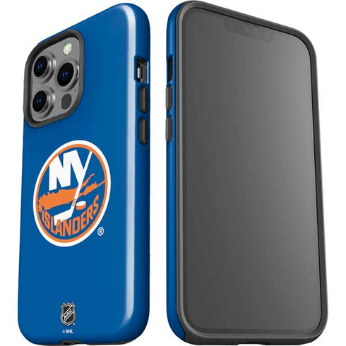 NHL New York Islanders Solid Background iPhone 15 Pro Impact Case