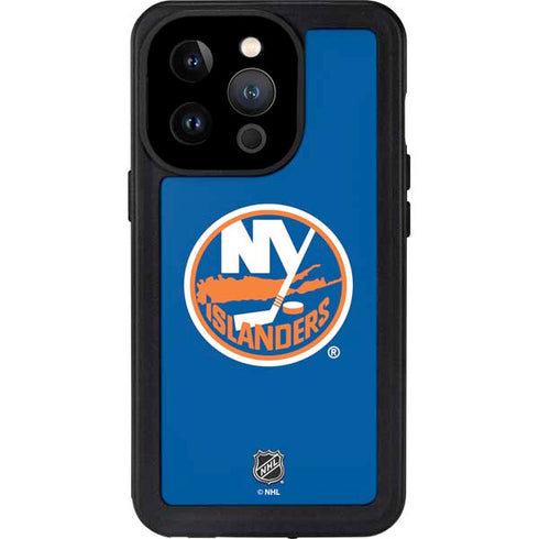 NHL New York Islanders Solid Background iPhone 15 Pro Waterproof Case