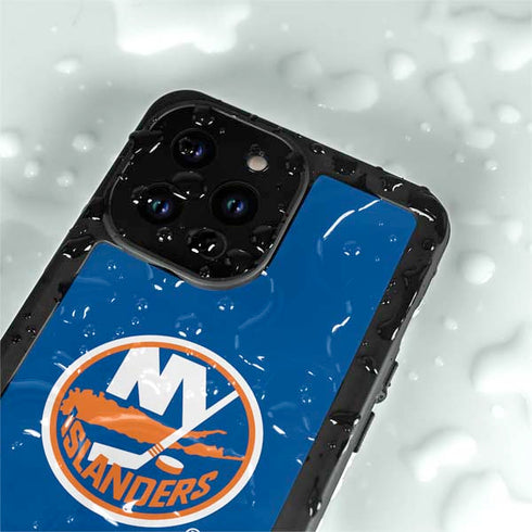 NHL New York Islanders Solid Background iPhone 15 Pro Waterproof Case