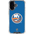 NHL New York Islanders Solid Background iPhone 16 Clear Case