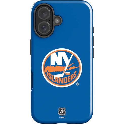 NHL New York Islanders Solid Background iPhone 16 Impact Case