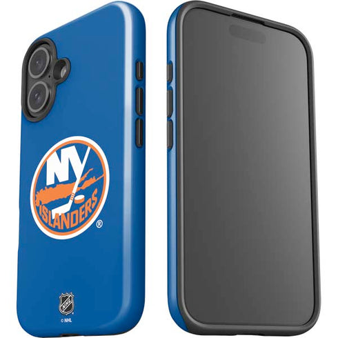 NHL New York Islanders Solid Background iPhone 16 Impact Case